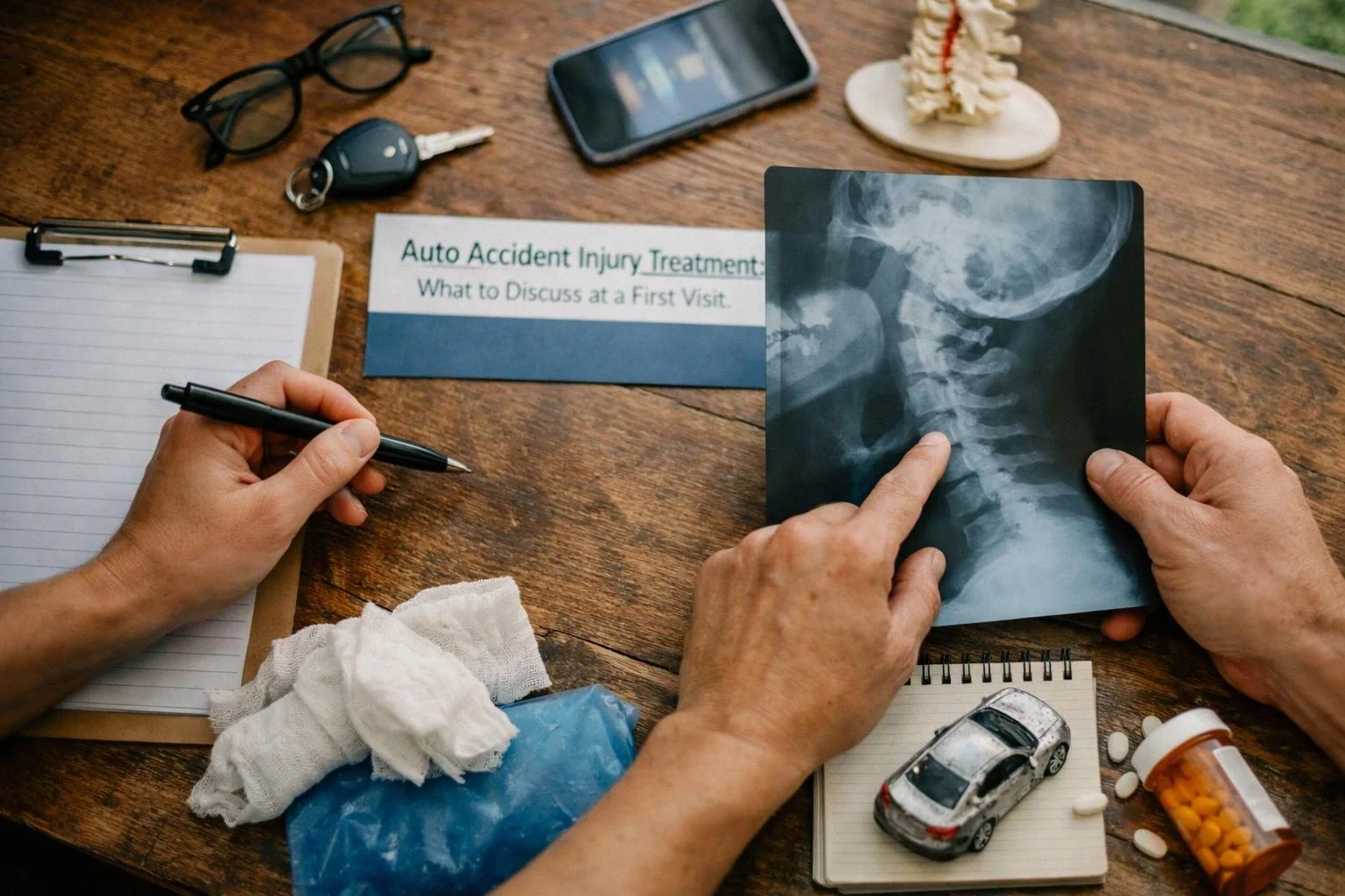 What to Discuss at an Auto Accident Injury Treatment Visit
