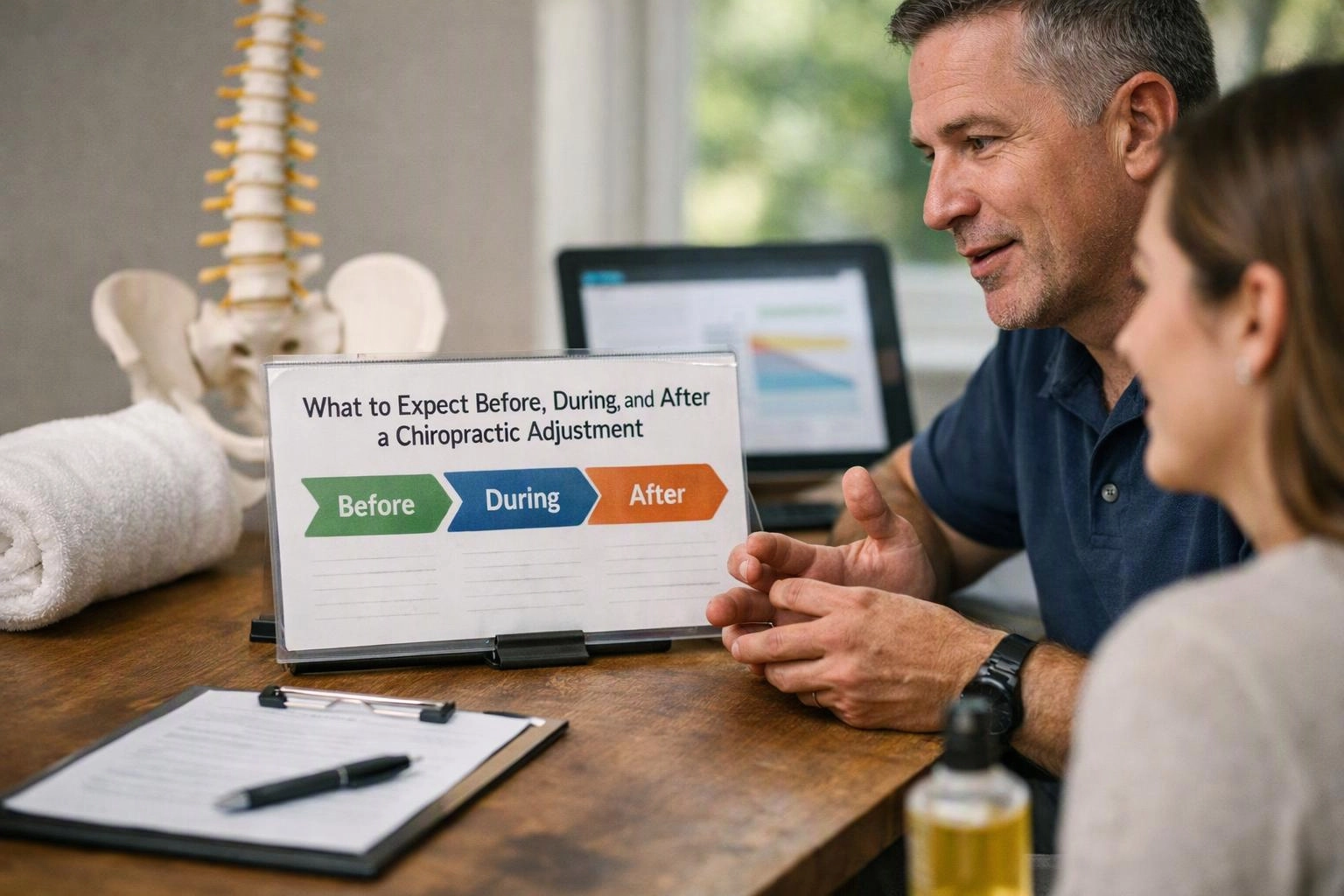 What to Expect Before, During, and After a Chiropractic Adjustment
