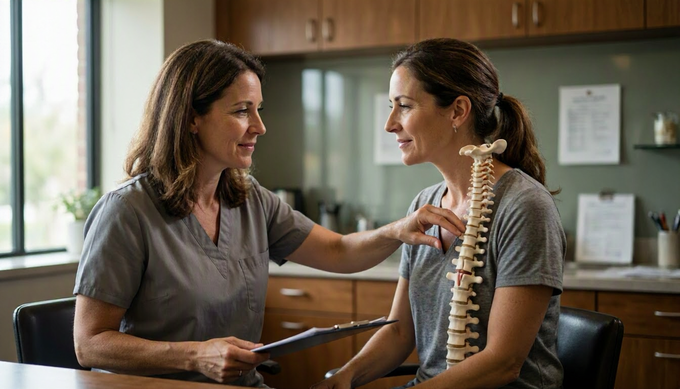 How Adjustment applies to Chiropractor services in Brentwood, United States—practical illustration