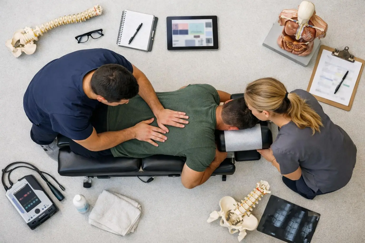 How Chiropractic School applies to Chiropractor services in Brentwood, United States—practical illustration
