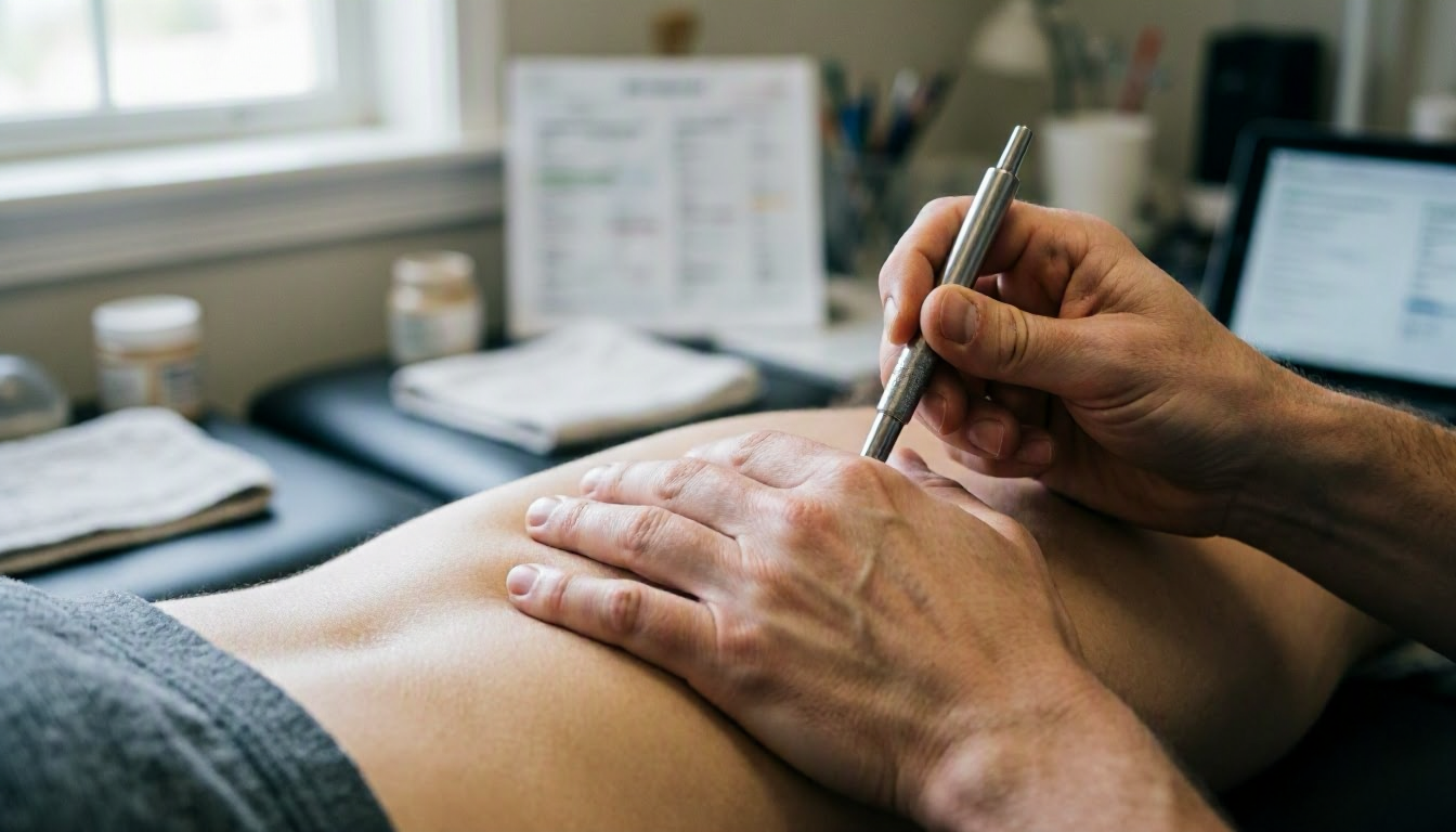 Trigger Point Therapy in Chiropractor: Trigger Point Therapy is a manual treatment technique used to relieve pain—visual g...