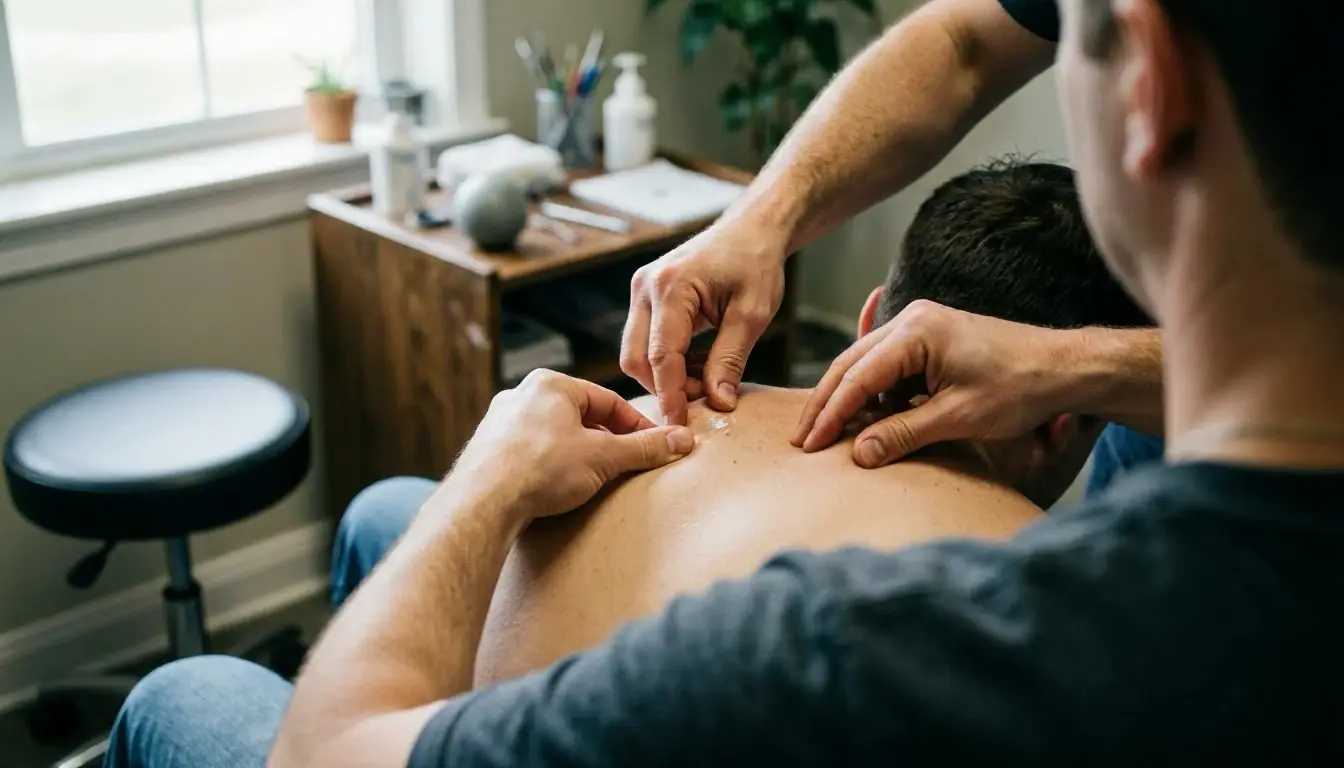 Trigger Point Therapy in Chiropractor: Trigger Point Therapy is a manual treatment technique used to relieve pain—visual g...